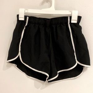 Small Hanes black athletic shorts